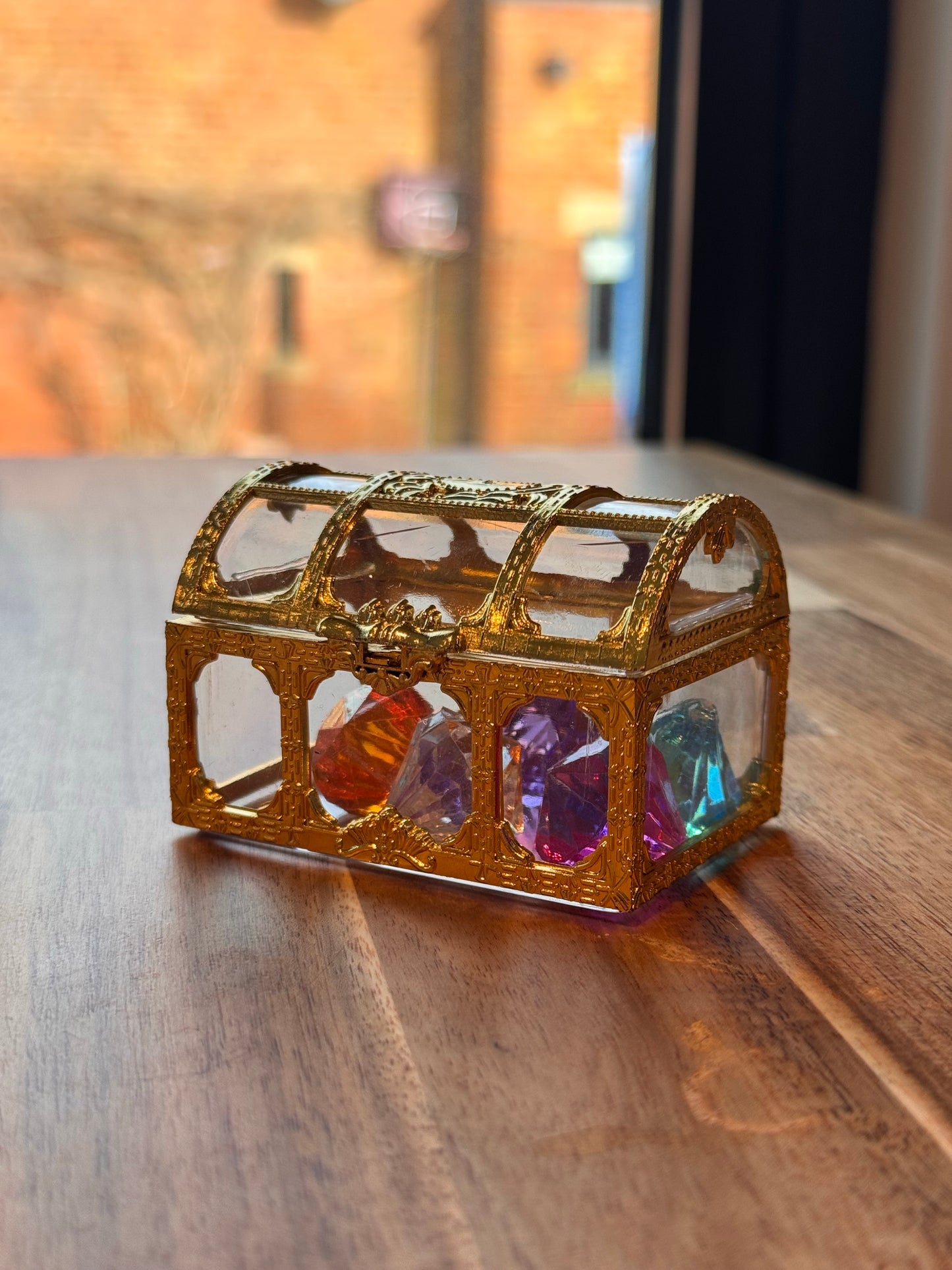 Treasure chest with gems