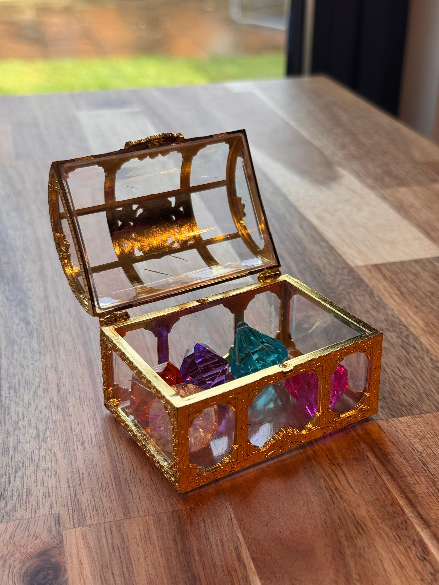 Treasure chest with gems