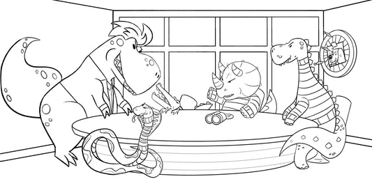 Monkey-Dog Colouring Book